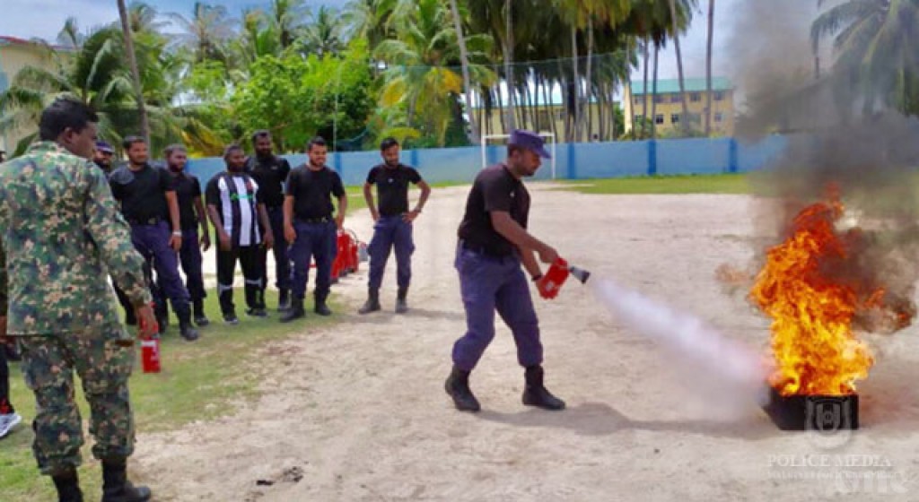 Fire safety training program conducted in Kulhudhuffushi
