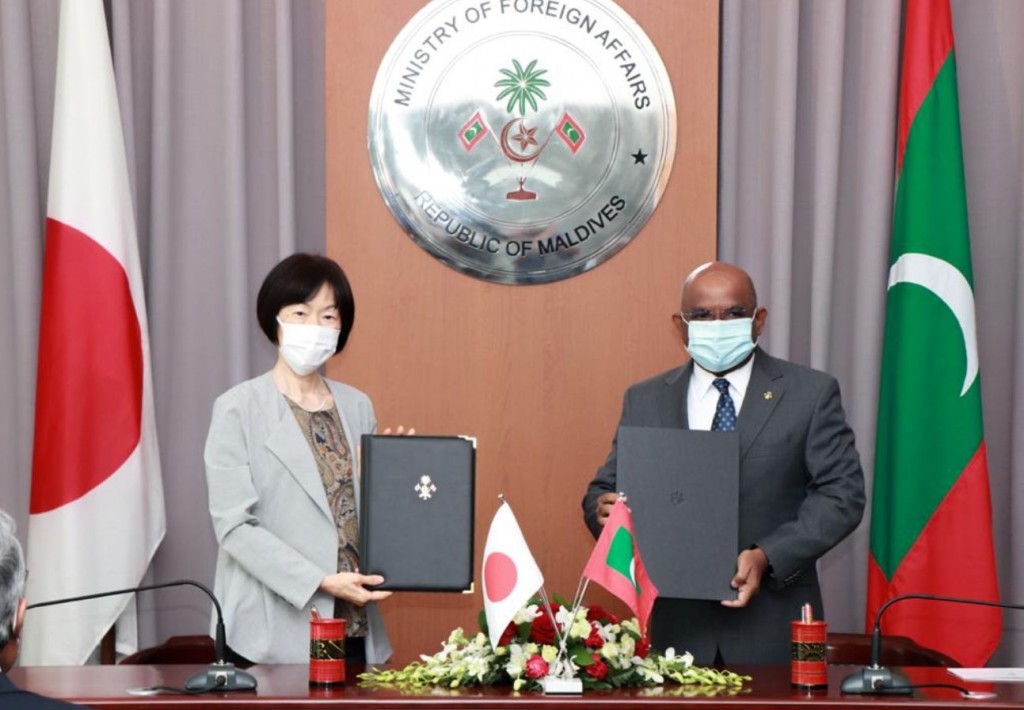 Maldives and Japan signs Exchange of Notes for MVR 117 mln grant to Maldives Coast Guard