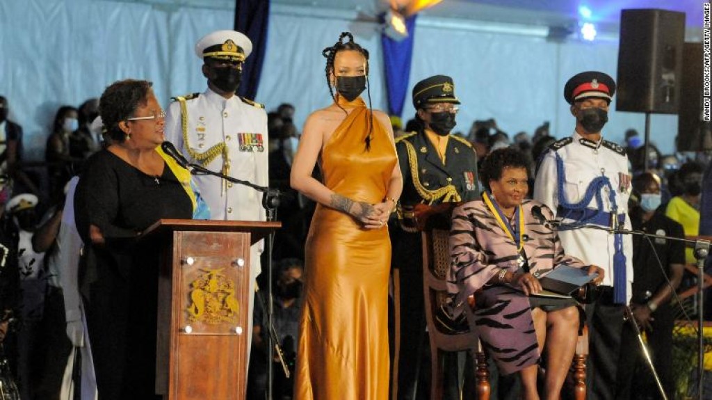 Rihanna honored as 'national hero' of Barbados
