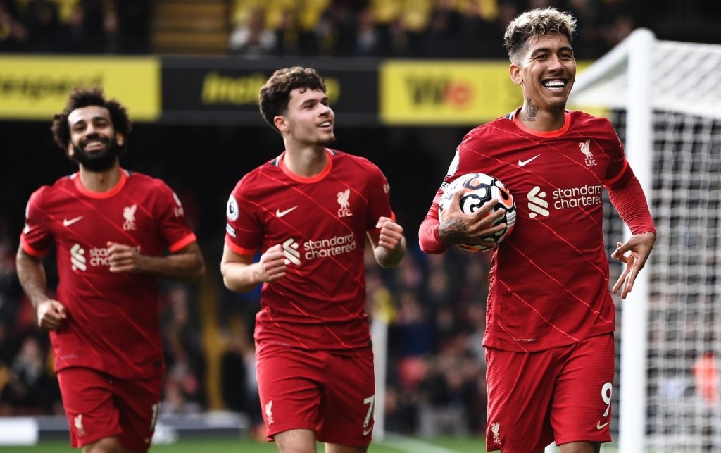 Firmino ge hattrick, Salah ge jaadhuvee goal akaa eku Liverpool ah bodu molheh