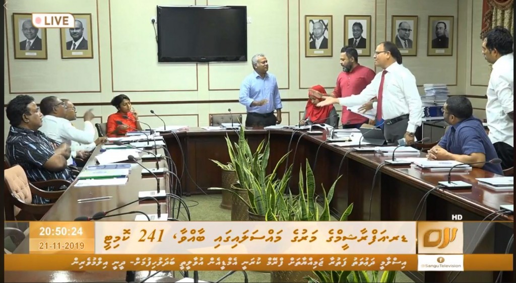 241 committee meeting escalates into argument