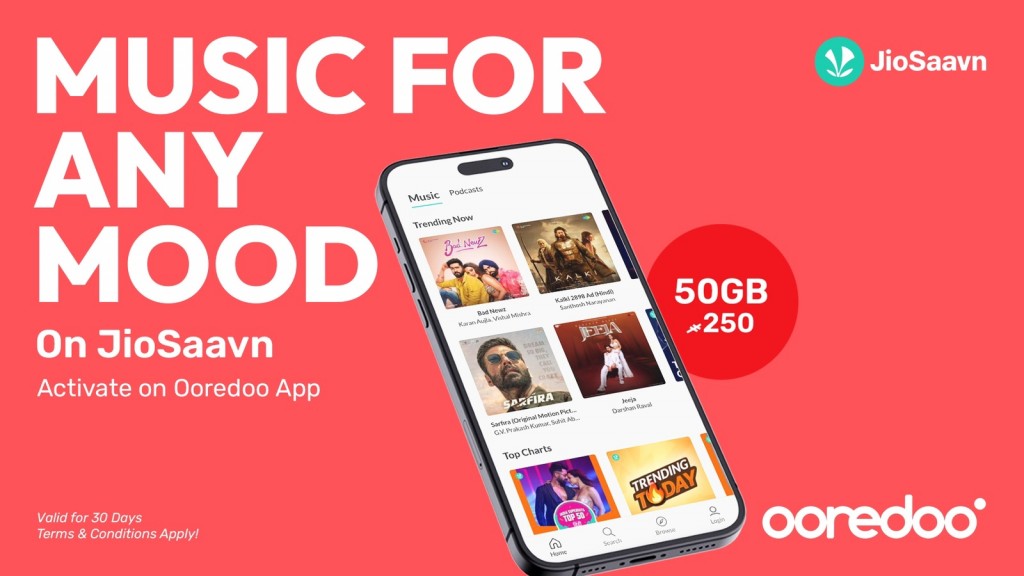 Ooredoo entertainer gai jiosaavn himanaifi