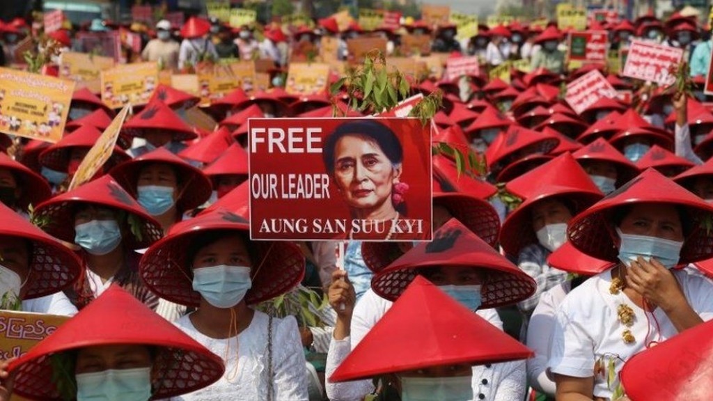 Myanmar gai kuramundhaa muzaaharaa thereyah badi jahai 18 meehaku maraalaifi