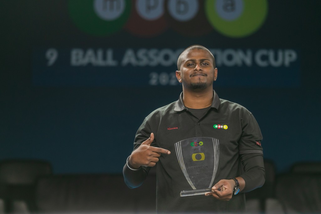 MPBA ge 9 Ball Association Cup ge championkann Ahusan hoadhaifi