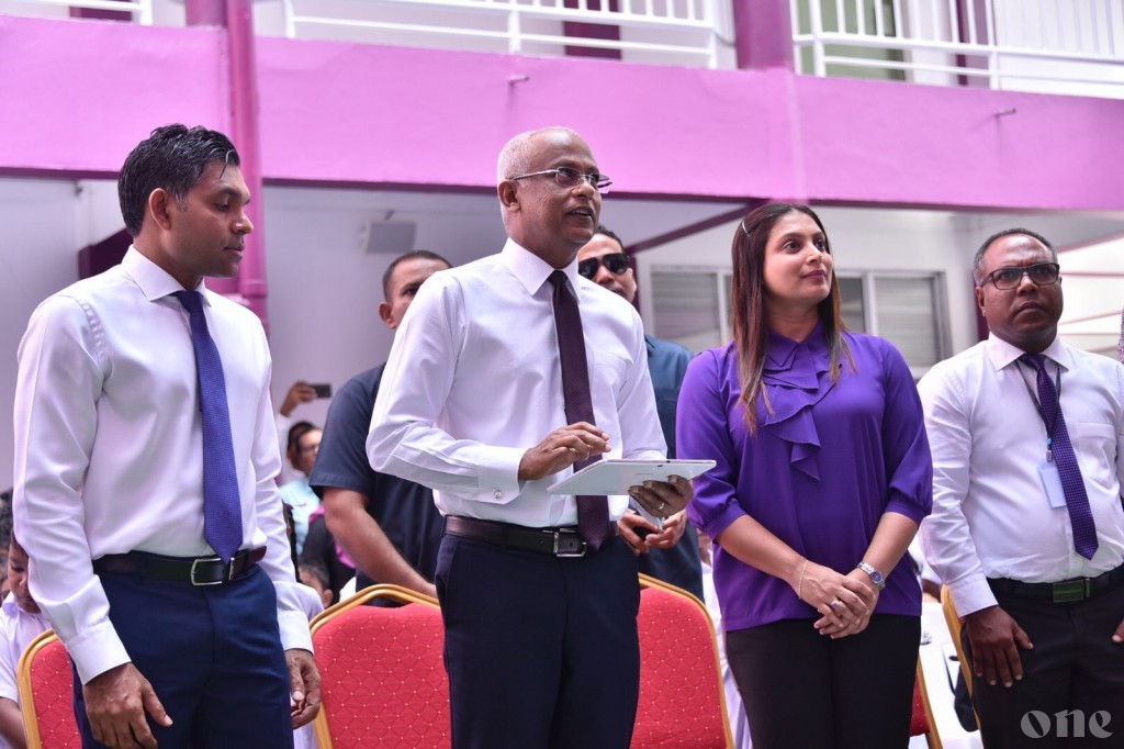President Solih opens Izzudeen School
