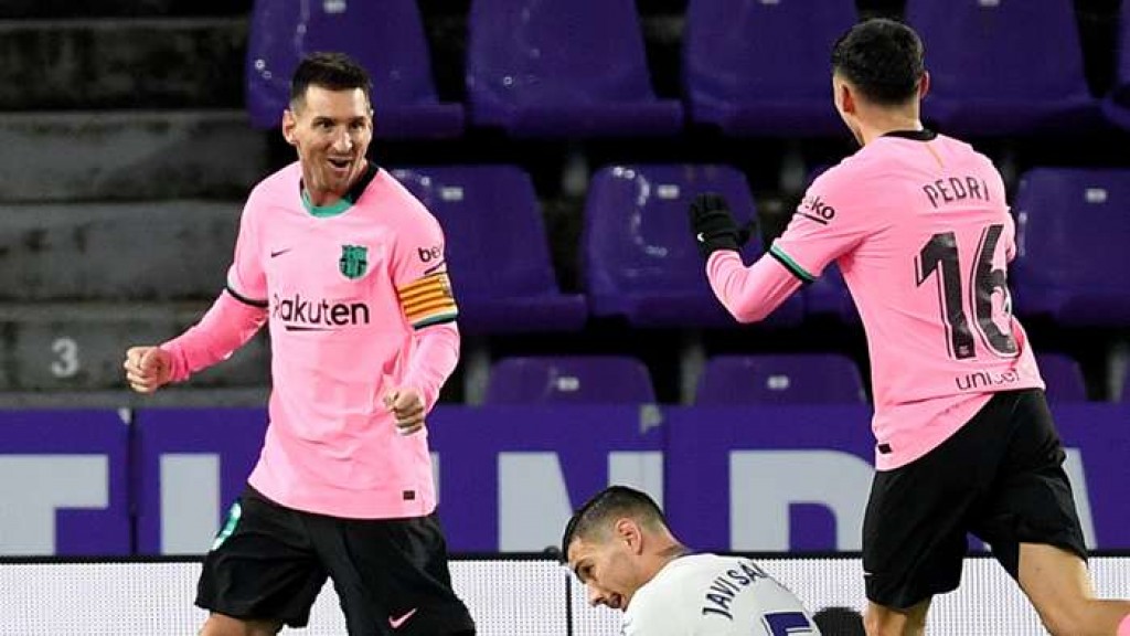 Barca jersey gai 644 goal jahai, Pele ge record Messi muguraalaifi