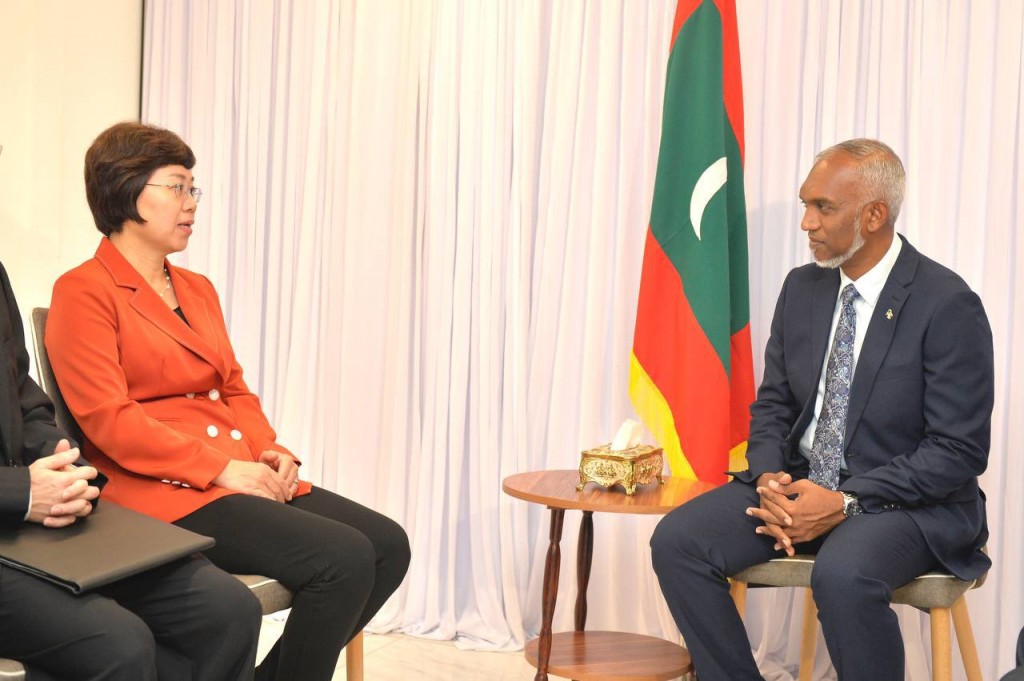Inthihaabee Raees Muizzu, China safeeraa bahdhalu kurahvaifi