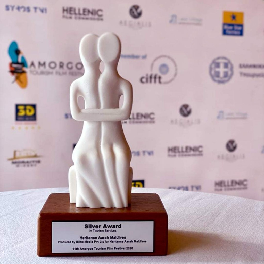 Amorgos Tourism Film Festival inn Raajjeyge Blinx Media ah silver award eh