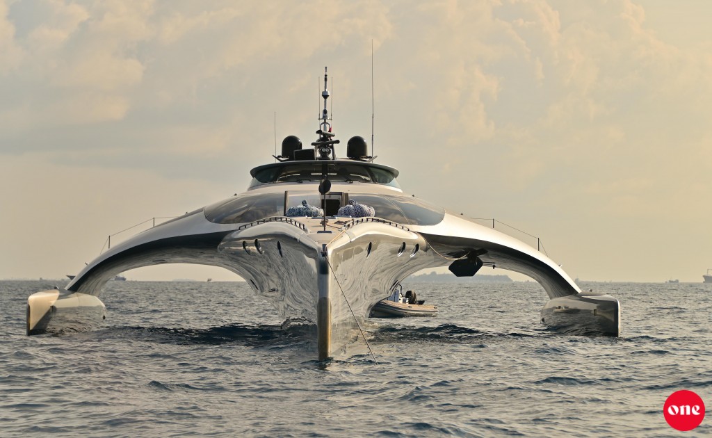 #OnePhoto : Super yacht ''Adestra'' Raajje gai
