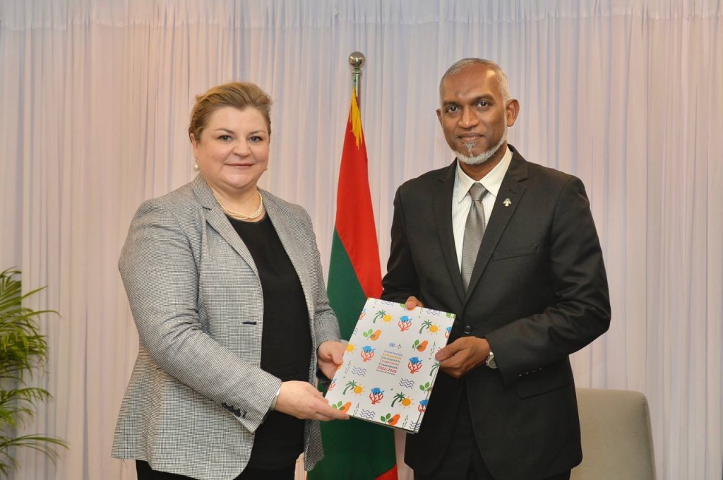 Raajjey ge tharaggeege landudhandi thah haasilu kurumah UN ge ehee ah Muizzu edhivadaigenfi
