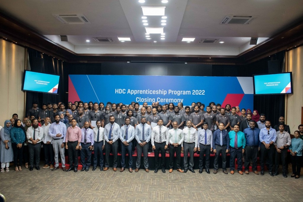 HDC ge Apprenticeship programme ge dhashun  72 zuvaanun thamreenukoh certificate dheefi