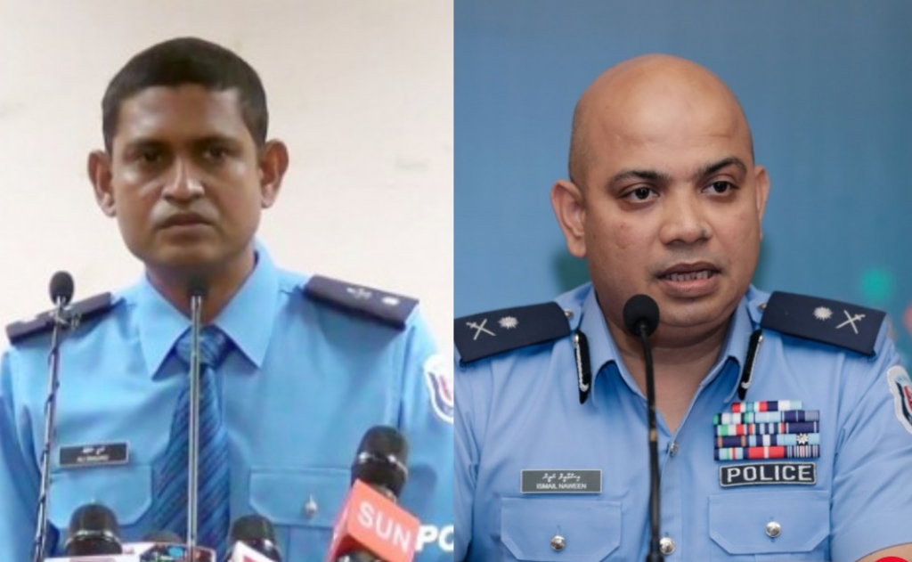 Police commissioner ge magaamah kurimathilee Naveen adhi Shujau