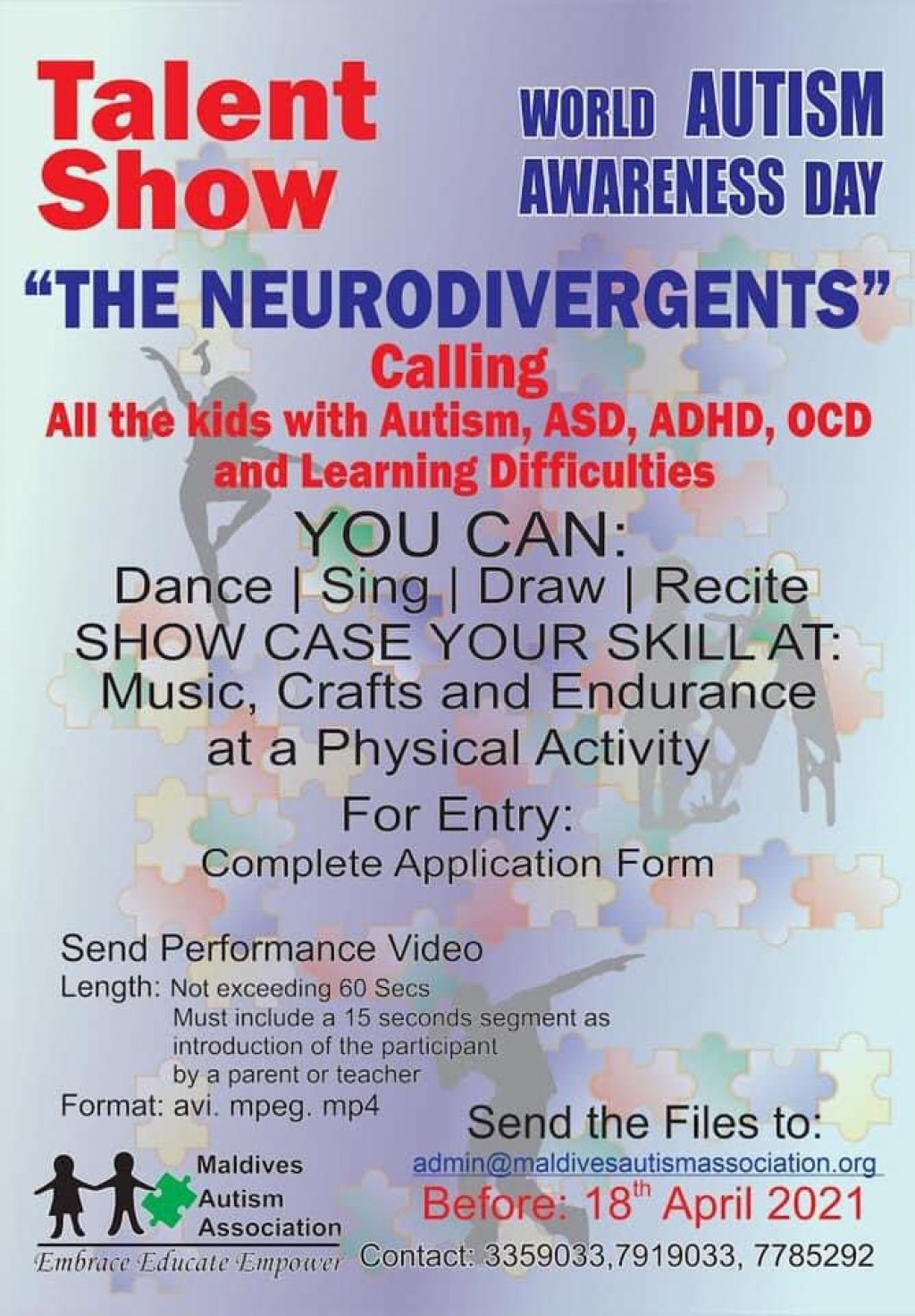 Autism dhuvahaa gulhigen ''The NeuroDivergents'' ge namugai Talent Show eh