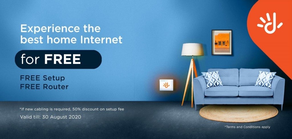 Fibre broadband hiley gulhaidhinumaai hiley router libey promotion eh Dhiraagu in fashaifi
