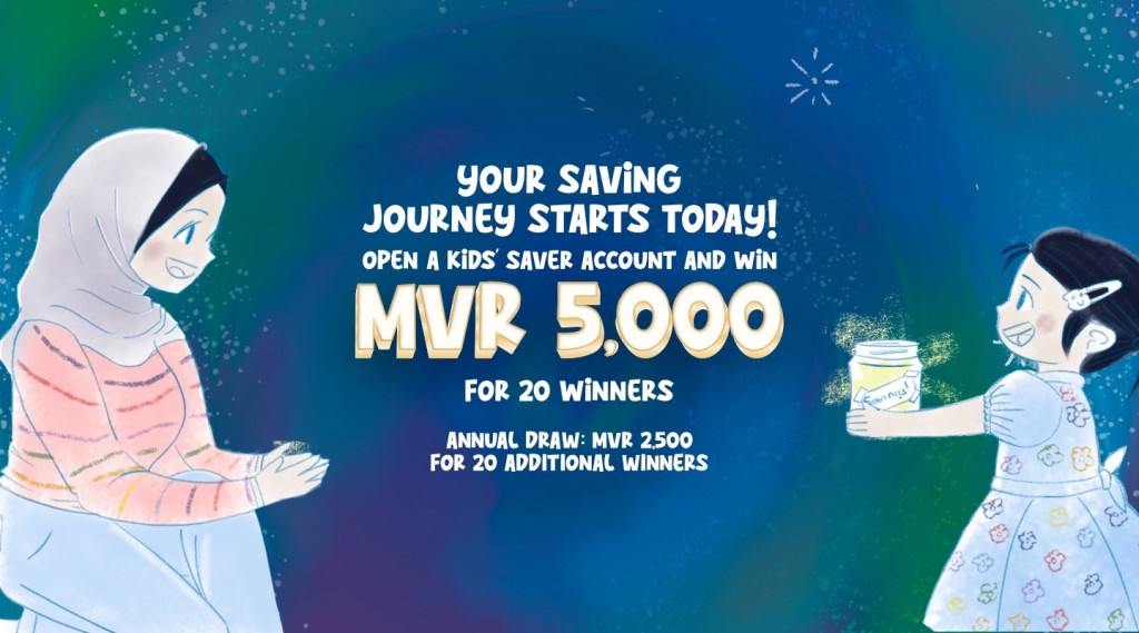 BML kids saver account eh hulhuvaigen 5000 rufiyaa hoadhumuge furusathu