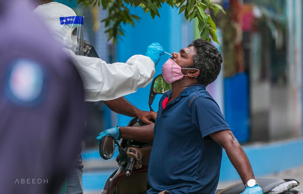 105 tested positive today, 22 from Male'