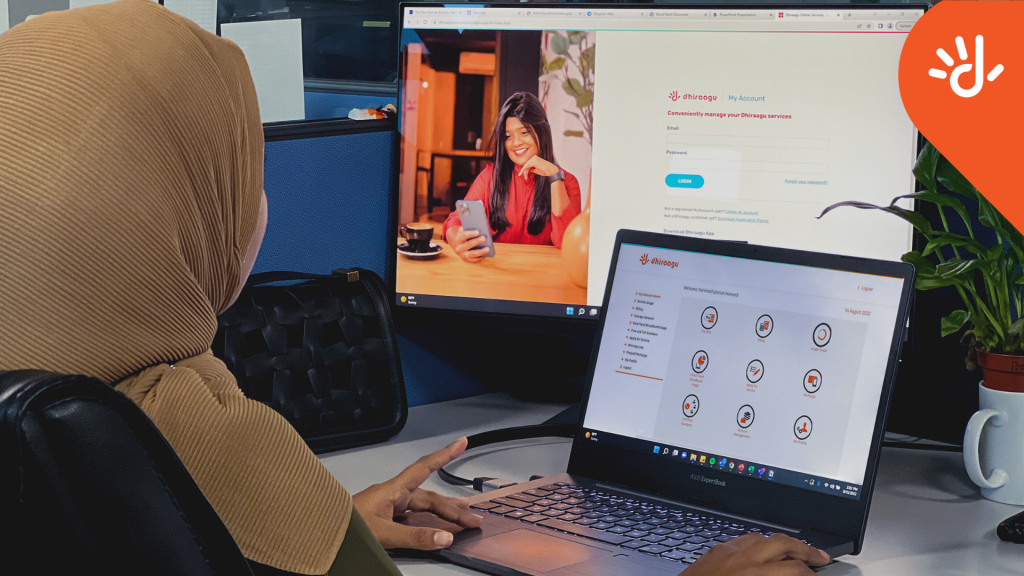 dhiraagu myaccount  customers ah hurihaa hidhumathei online koh