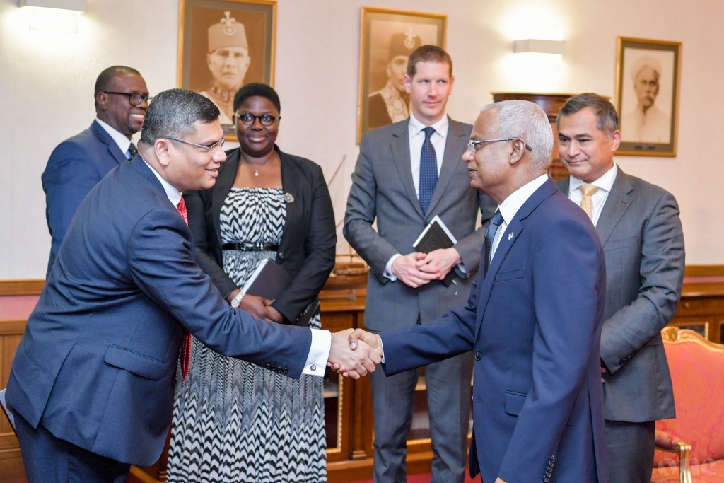 Commonwealth delegation on assessment mission calls on President Solih