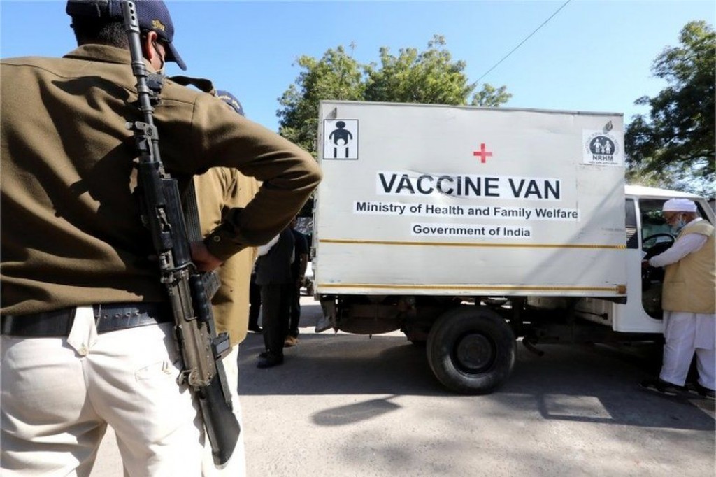 Covid  vaccine ge emme bodu programe India gai miadhu fashanee