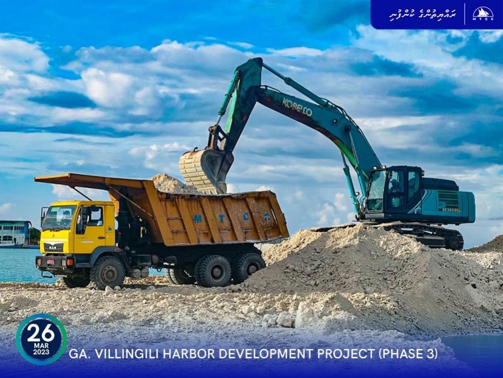 Villingili bandharu hedhumuge 3vana fiyavaheege dhashun aa harbor funkurumuge massaikathuge 45 percent nimijje