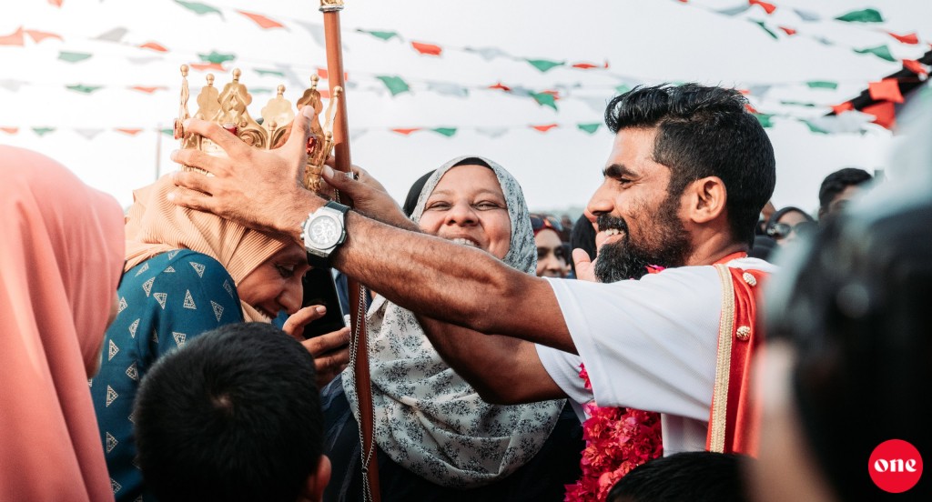 Photo: Golden Futsal Challenge 2024 ge champion Eydhafuttah rayyithun kee sharafuveri maruhabaa