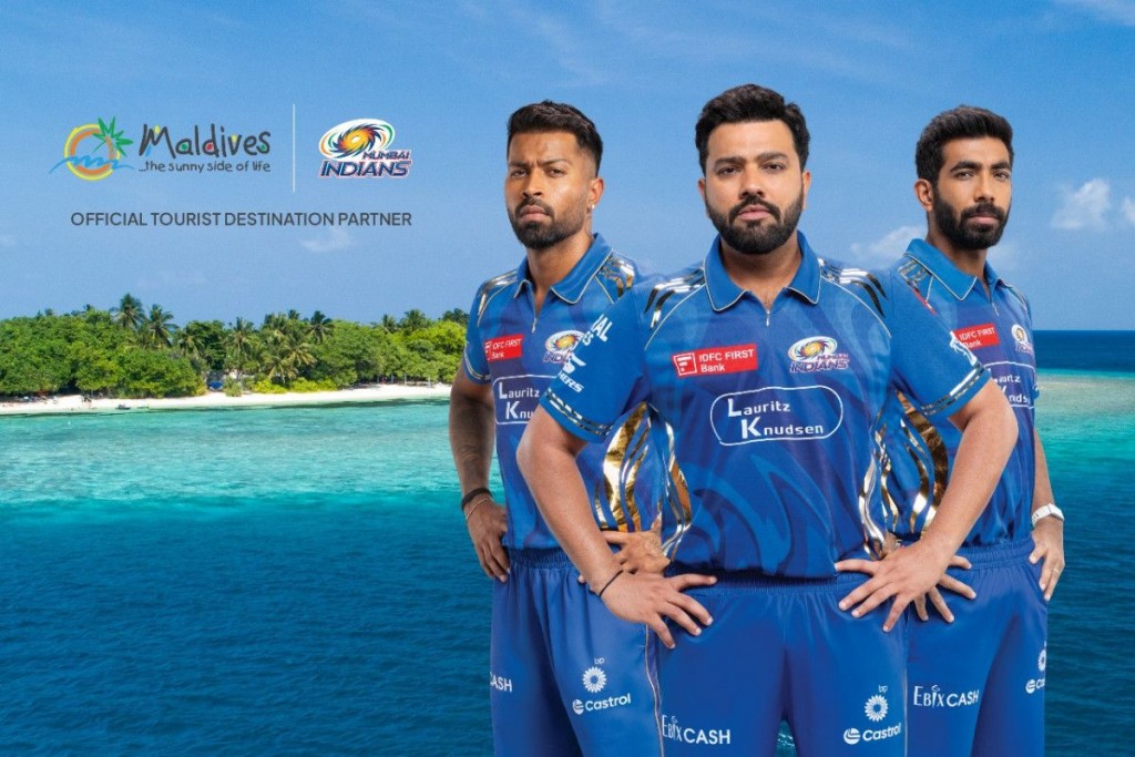 Mumbai Indians cricket team ge rasmee destination partner akah Raajje