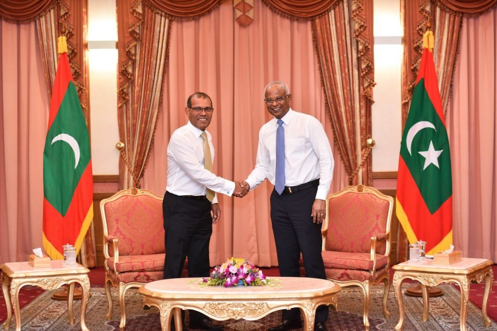 Speaker Nasheed discusses changing government system with President Solih