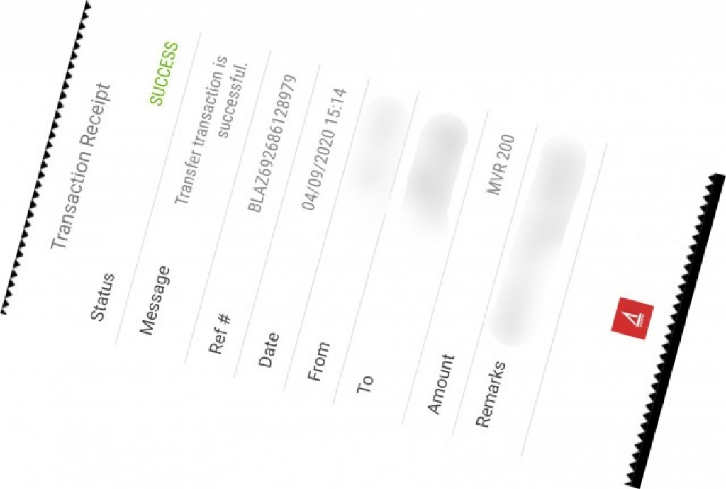 Fake transfer slip fonuvaigen makaraai heelathun beynun varakah 