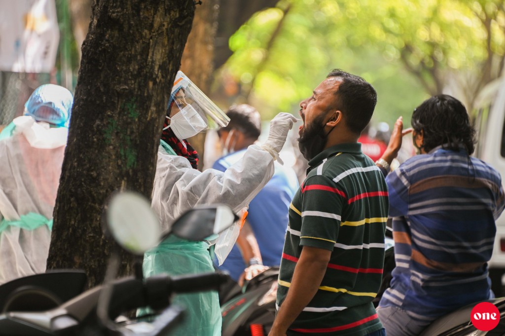 73 tested positive today, 14 from Male'