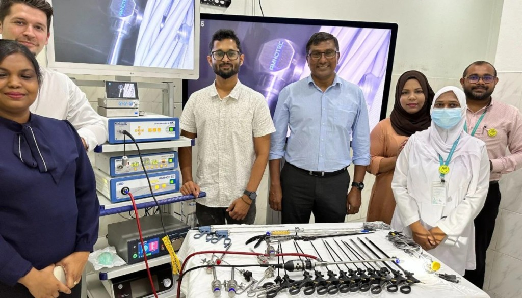 Thinadhoo hospital gai laparoscopic surgery ge hidhumaiy fashanee