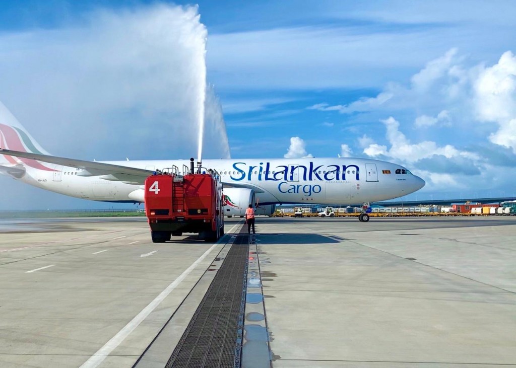 Cargo ah haassa Srilankan ge flight Raajje ah