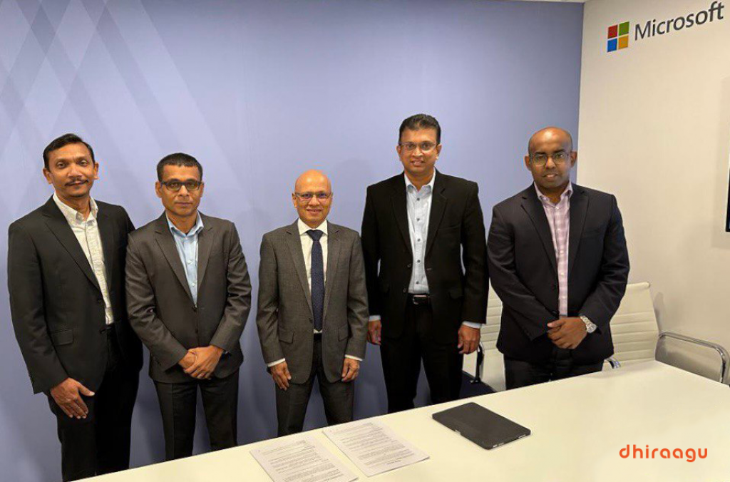 Dhiraagu aai H One Sri Lanka gulhigen Raajjey ge market ah Microsoft solutions gennanee