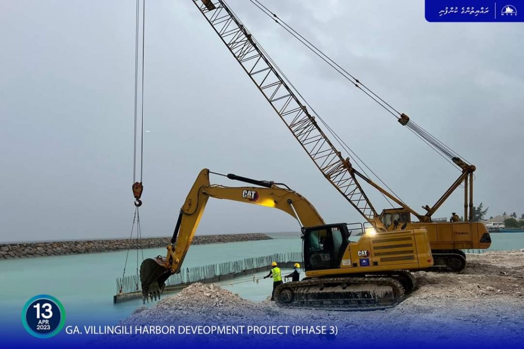Villin'gili bandharu aa harbour basin funnkurumuge 54 percent masahkaiy ninmaalaifi