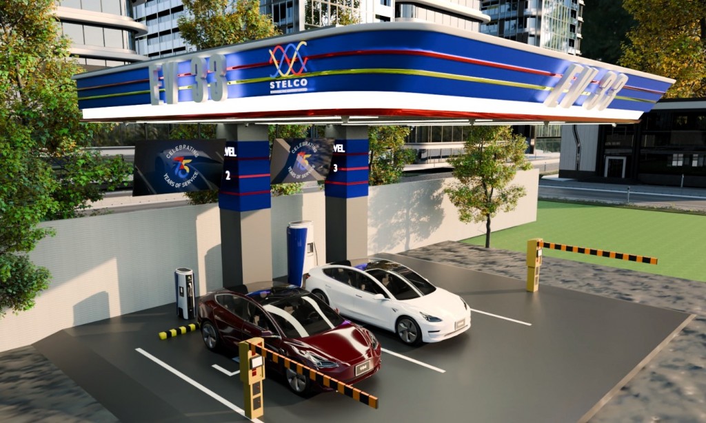Electric vehicle charge kuraa station eh Stelco in hadhanee