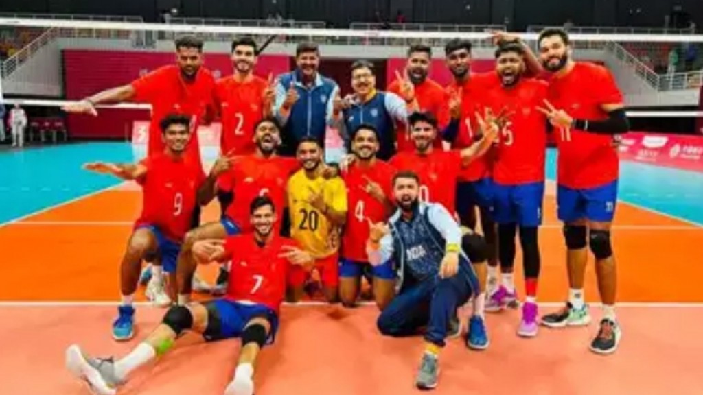 Enme fahuge runner-up dhekunu Korea balikoh India ge volley team nock-out burah