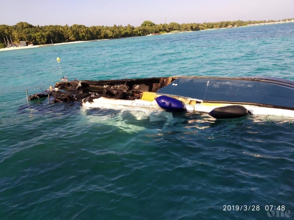 Three injured in after battery explosion on a launch
