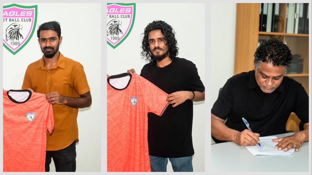Eagles ge thayyaareethah: Coach akah Saanthi gengos, Feydhoo Ibbe aai Mukki ves gengosfi