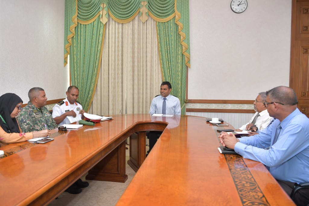Vice President meets with officials regarding Safety during Sea Transportation