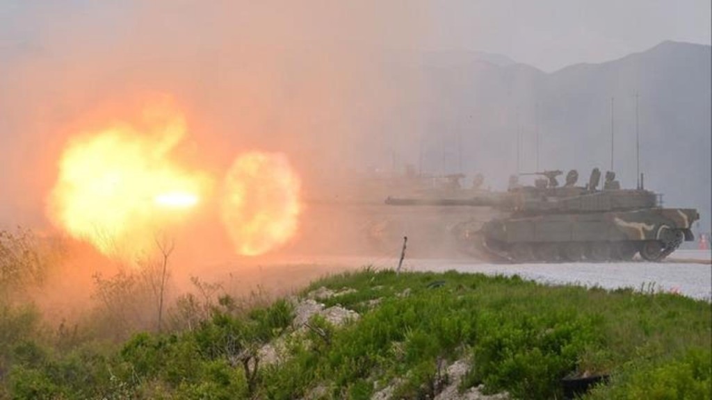 Dhe Korea in drill thakeh baahvvai, border sarahahdhu hoonukohllaifi