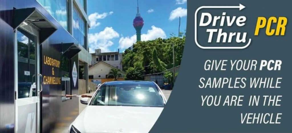 Lanka gai Drive-Through PCR testing facility eh gaaimkohffi