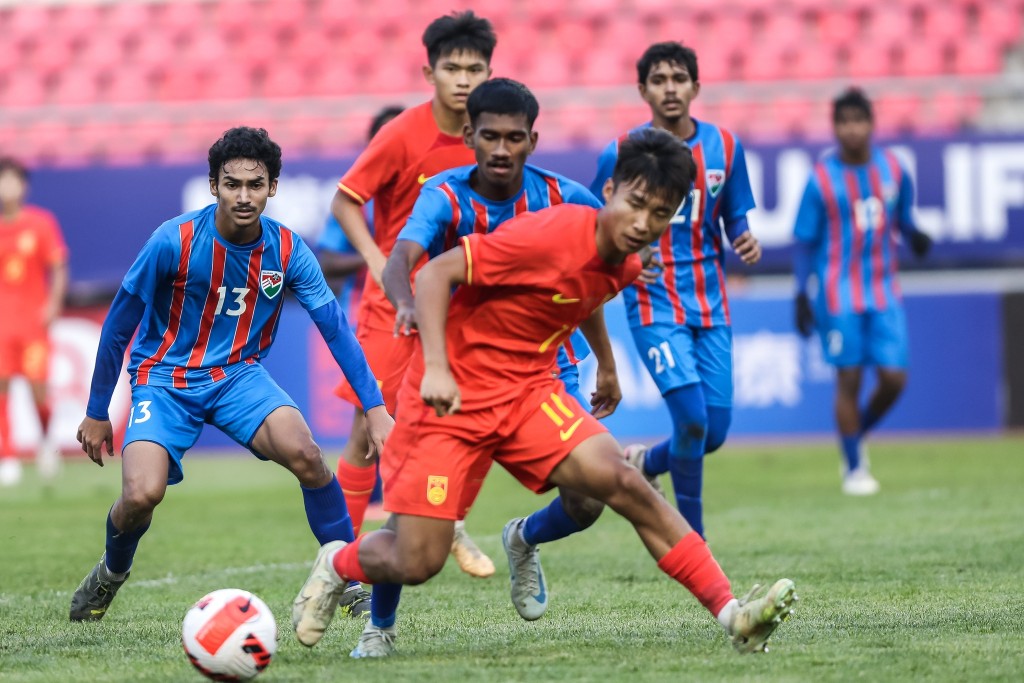Qualification fahu match gai China in Raajjeyge zuvaan team kolhah 9 goal