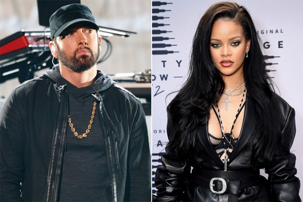 Eminem uses song to say sorry to Rihanna for backing Chris Brown