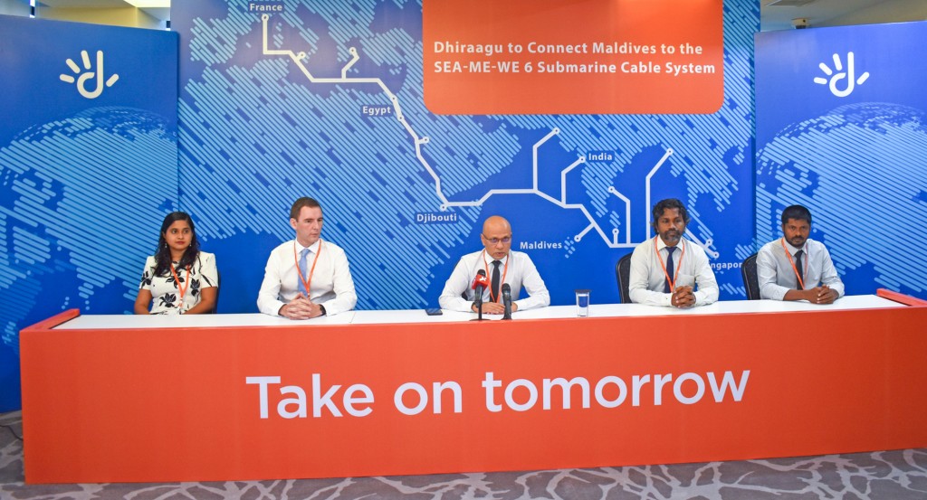 France in Singapore ah alhaa sarukaaruge submarine cable in ingilaabeh ahnaane: Raees