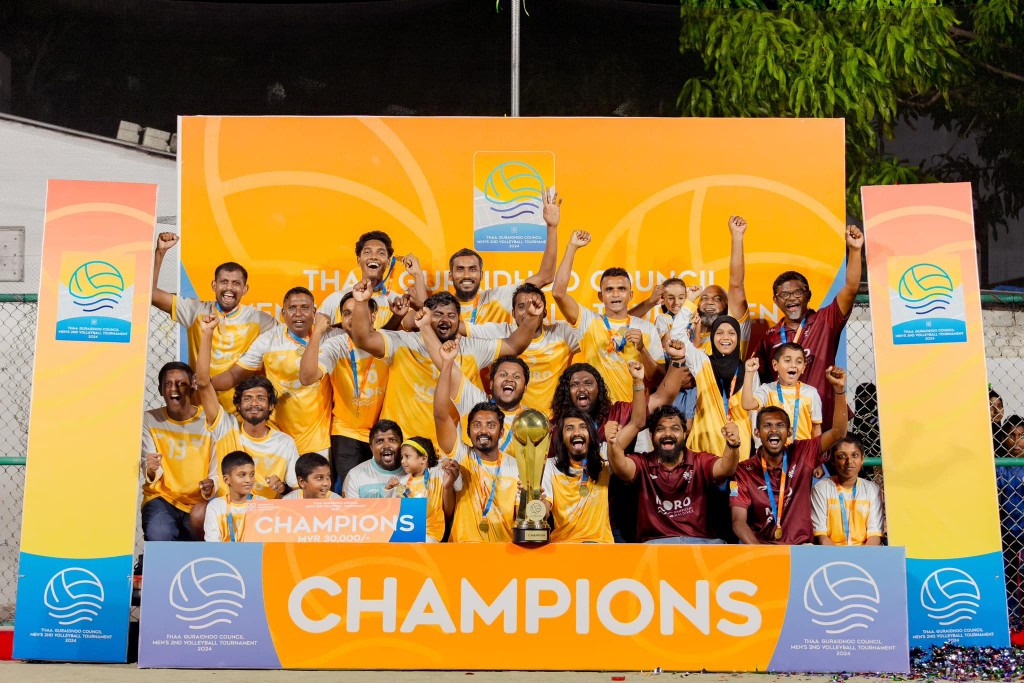 Th. Guraidhoo Council Volley mubaaraathuge Champion kan RDL ah