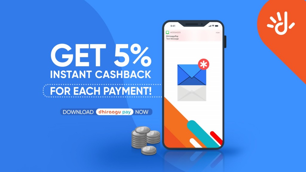 Dhiraagu pay in cash back promotion eh fashaifi