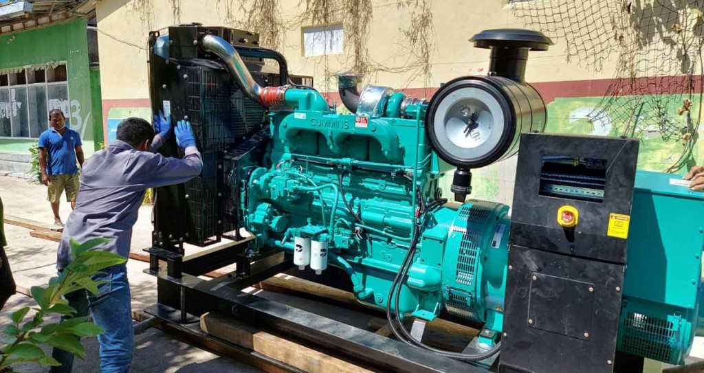 STELCO ge STEWO brand ge furathama  generator set Hangnaameedhoo ah