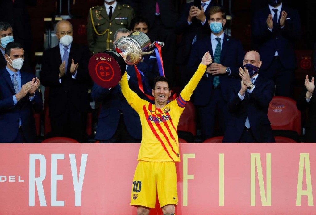 Messi ge final eh, Barca in Copa Del rey ufulaalaifi