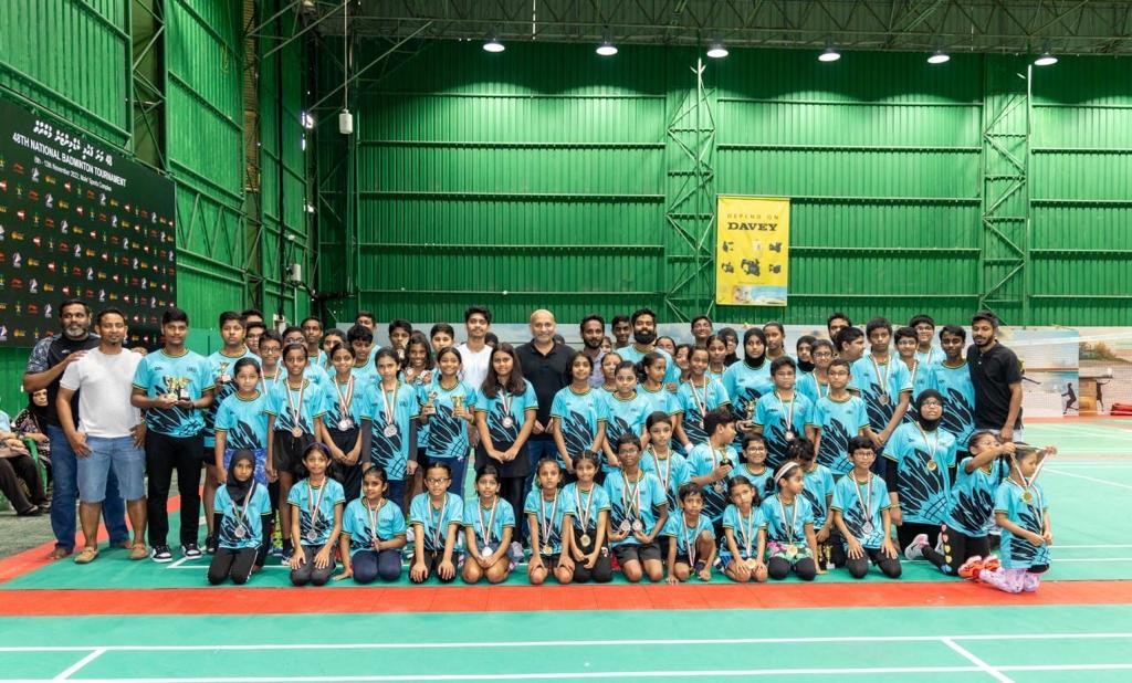 Junior Badminton mubaaraathah Ajufan Academy in gina kulhuntherin thakeh