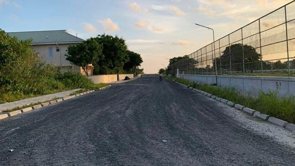 MTCC completes 67 percent of Dhuvaafaru road development