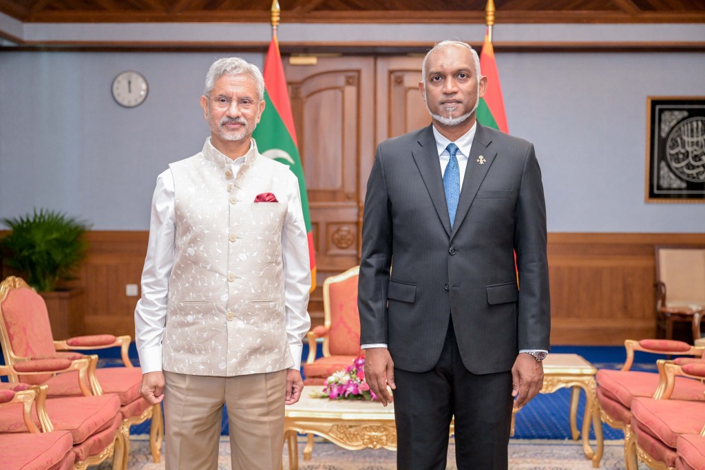 PHOTO: India ge external Minister Jaishakar, Raees Muiz arihah ziyaaraiy kurehvvun